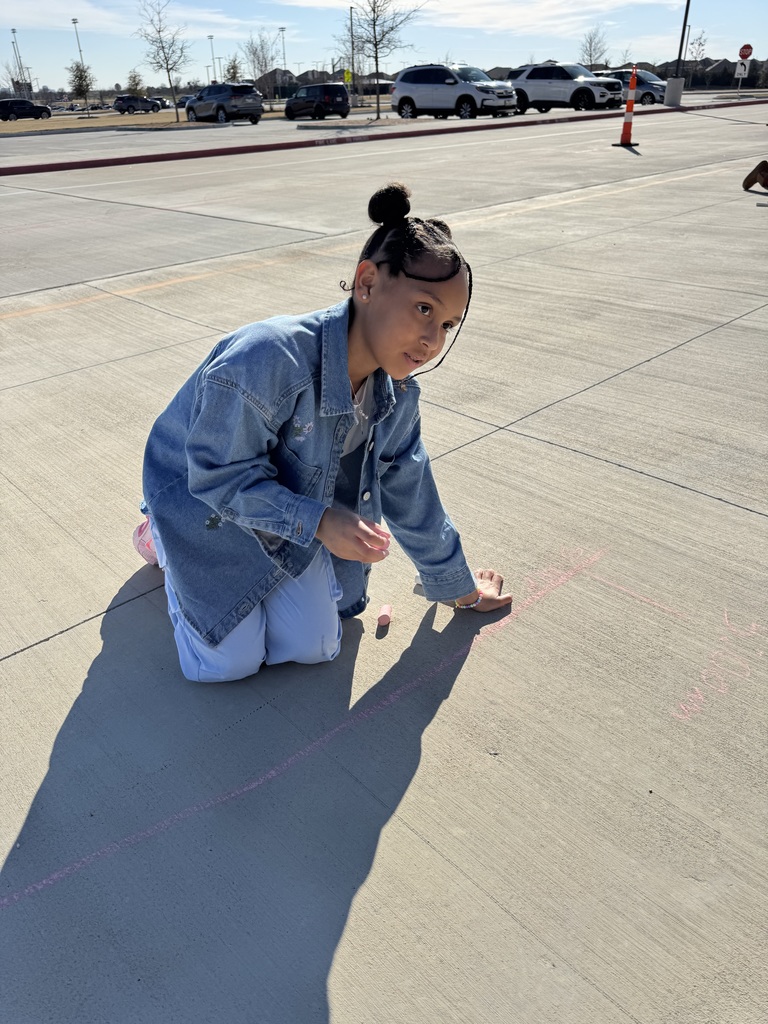 Jackson  Hope Squad chalking kindness . 