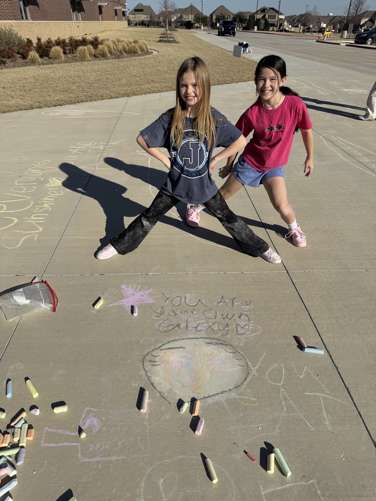 Jackson  Hope Squad chalking kindness . 