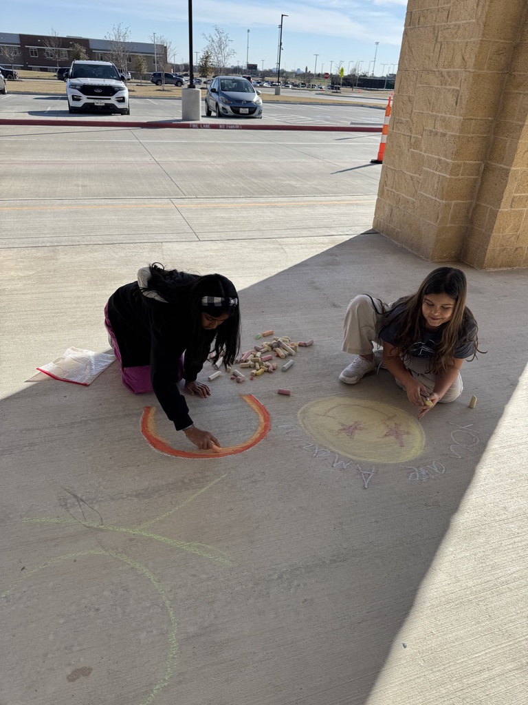 Jackson  Hope Squad chalking kindness . 