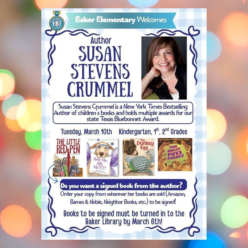 Author Visit with Susan Stevens Crummel
