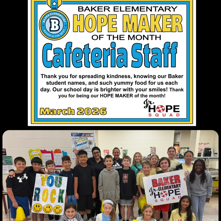 Baker Elementary March Hope Maker