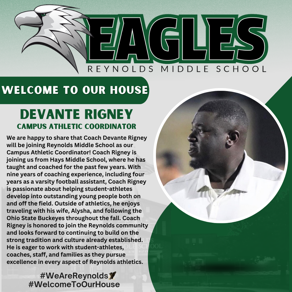 Coach Rigney - Athletic Coordinator Announcement