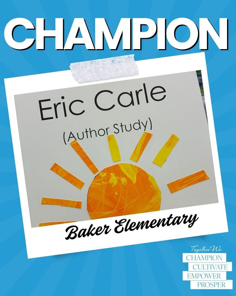 Baker Elementary Eric Carle Author Study