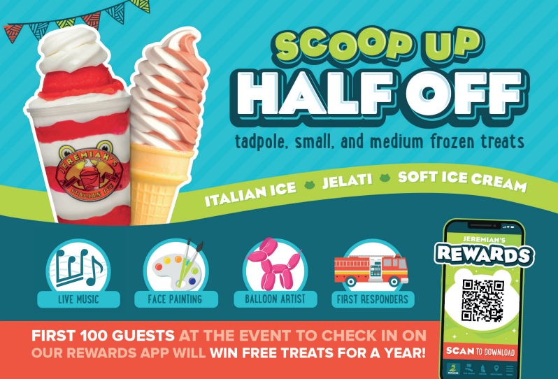 Jeremiah's Italian Ice Advertisment