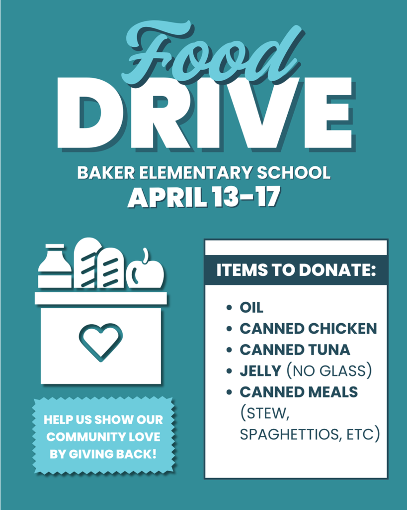 Baker Elementary Food Drive