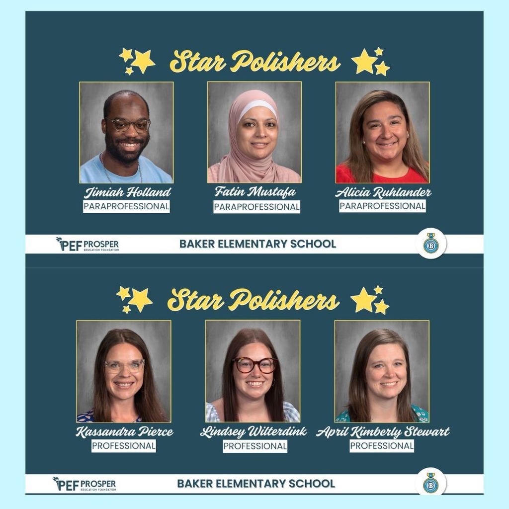 Baker Elementary Star Polishers April 2026