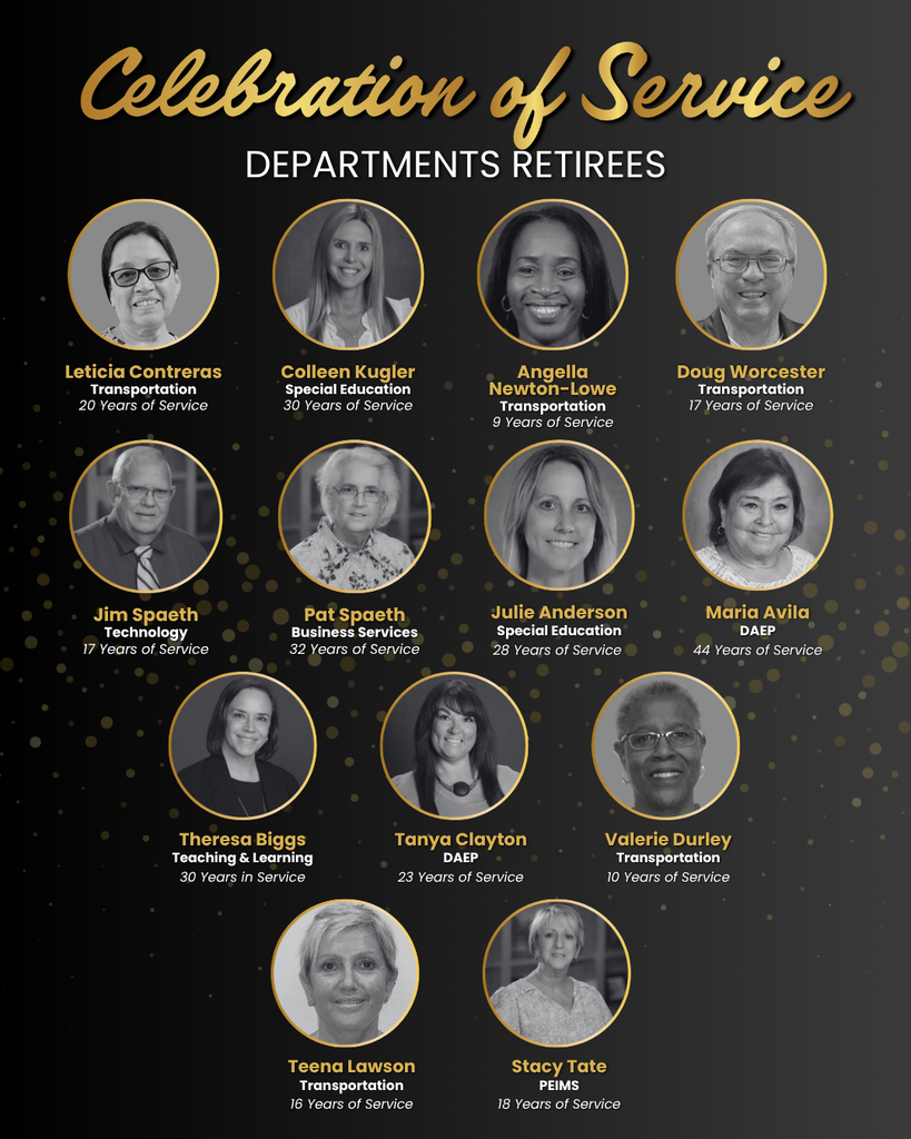 2026 Retirees and Years of Service Pins