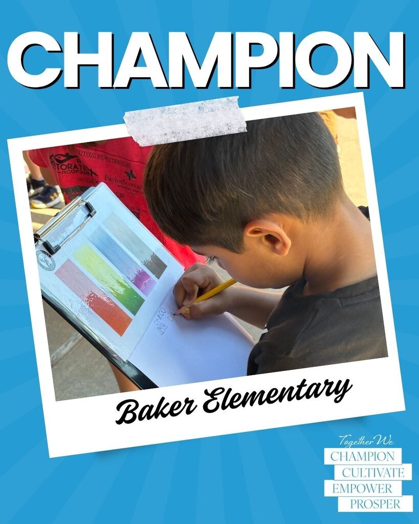 Baker Elementary Kinder & 3rd Grade Texas Wildlife Association Scavenger Hunt