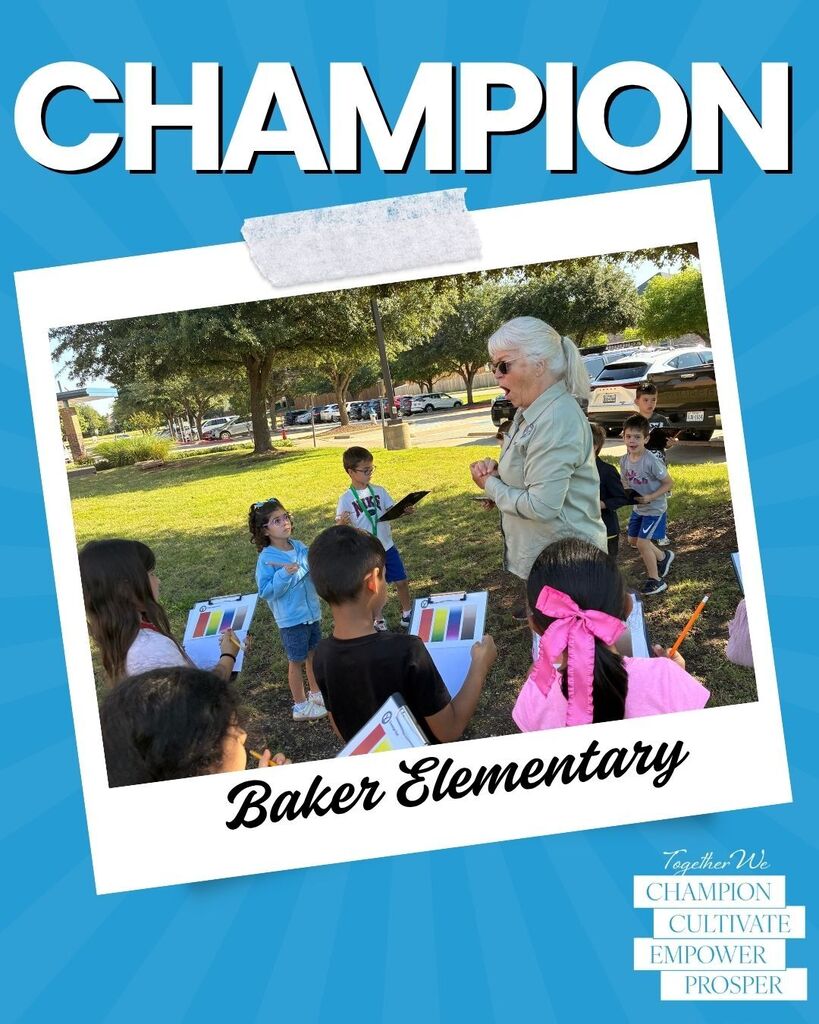 Baker Elementary Kinder & 3rd Grade Texas Wildlife Association Scavenger Hunt