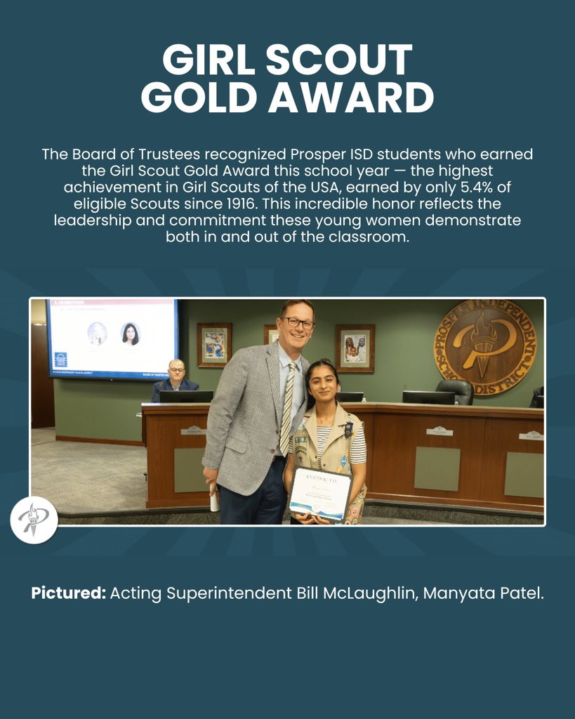 Eagle Scouts and Girl Scout Gold Award
