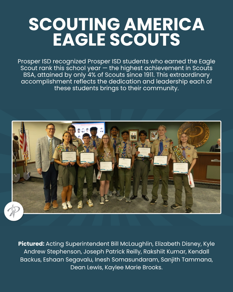 Eagle Scouts and Girl Scout Gold Award