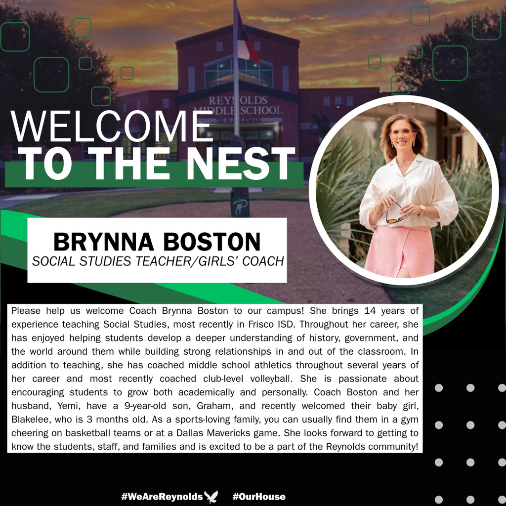 Brynna Boston new hire graphic