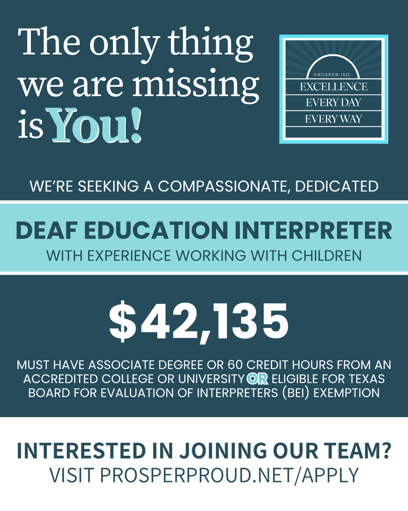 Deaf Education Interpreter Job Opportunity