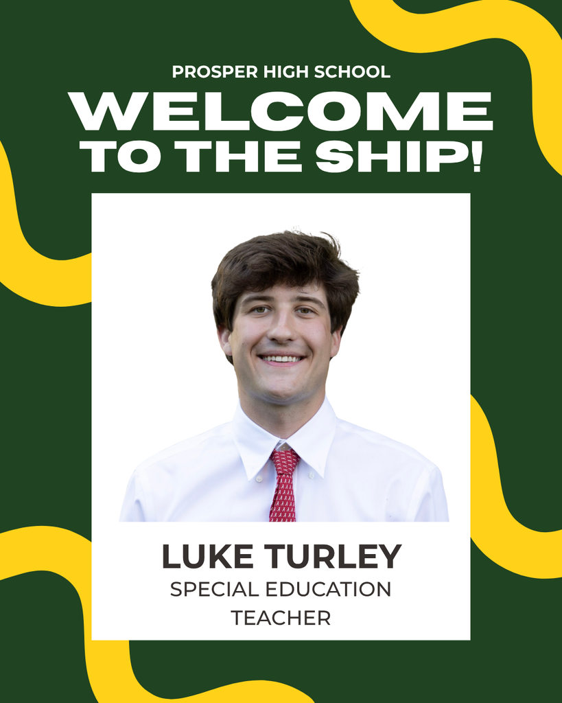 Welcome graphic for Luke Turley, new Special Education teacher