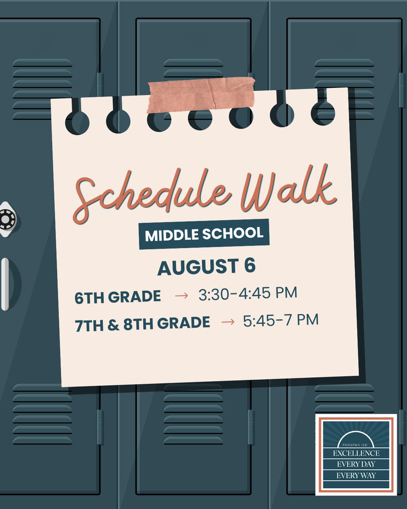 Meet the Teacher / Schedule Walks