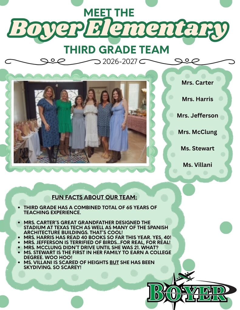 Meet the Third Grade Team!