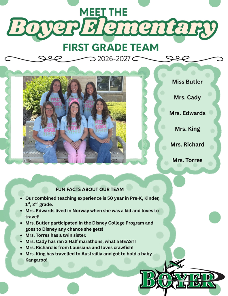 Boyer First Grade Team