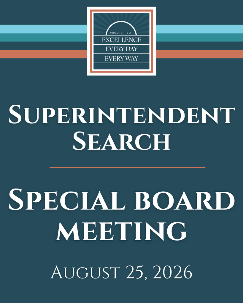 Superintendent Search Update - Special Board Meeting