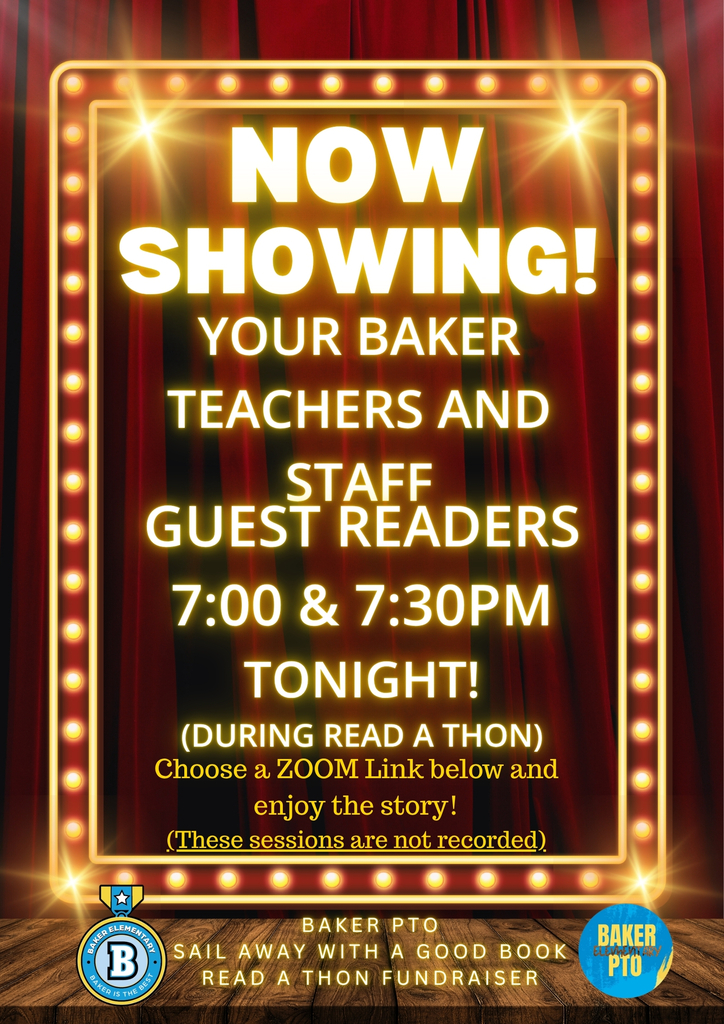 Baker PTO Read A Thon Fundraiser Storytime