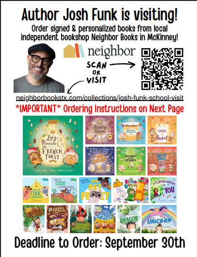 Author Visit Book Order Form