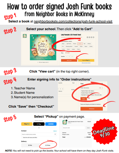 Author Visit Flier