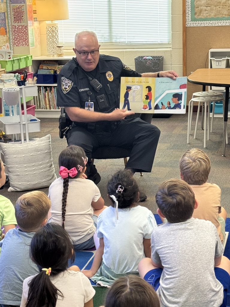 Baker Elementary Kindergarten Authority Figures Officer Edwards