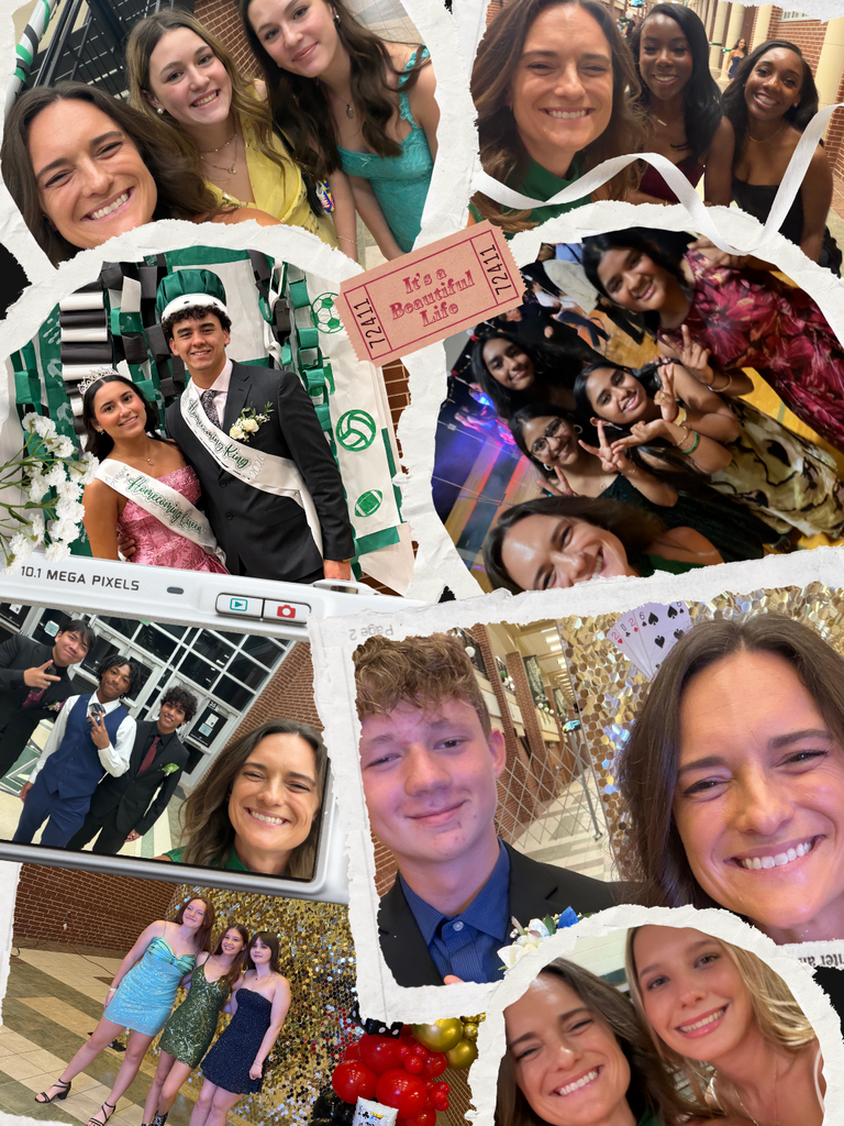 Collage of homecoming photos