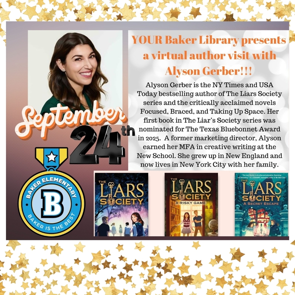 Baker Elementary Virtual Author Visit