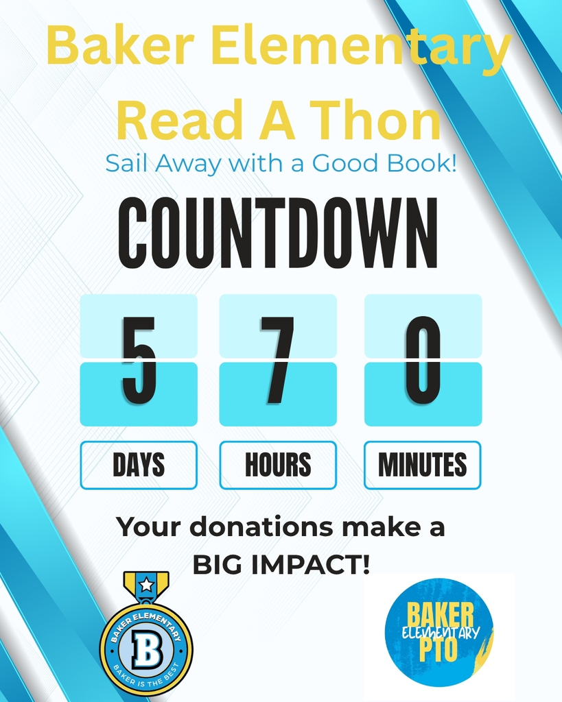 Baker Elementary Read A Thon Countdown Timer