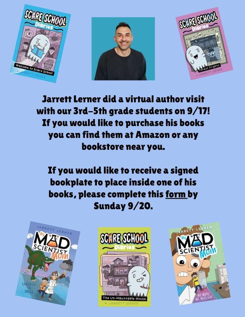Jarrett Lerner Author Visit