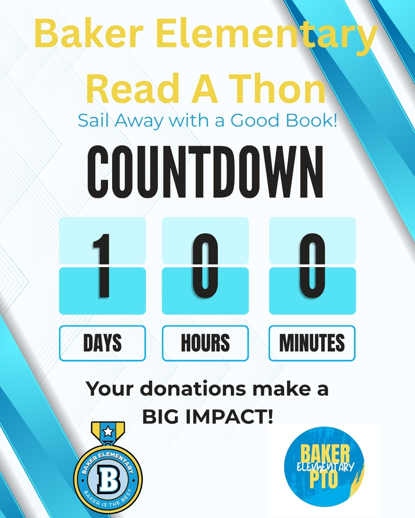 Baker Elementary PTO Read A Thon Countdown Timer
