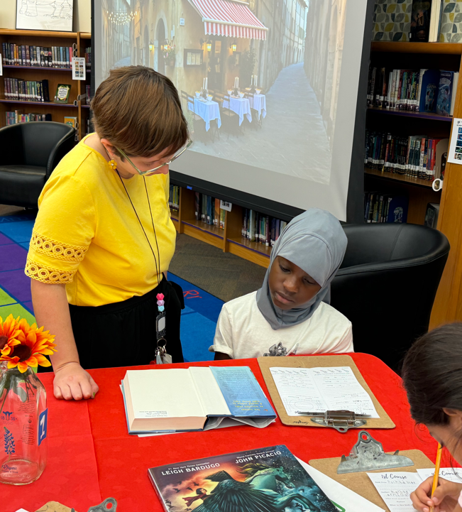 Baker Elementary TX Bluebonnet Award Book Tasting