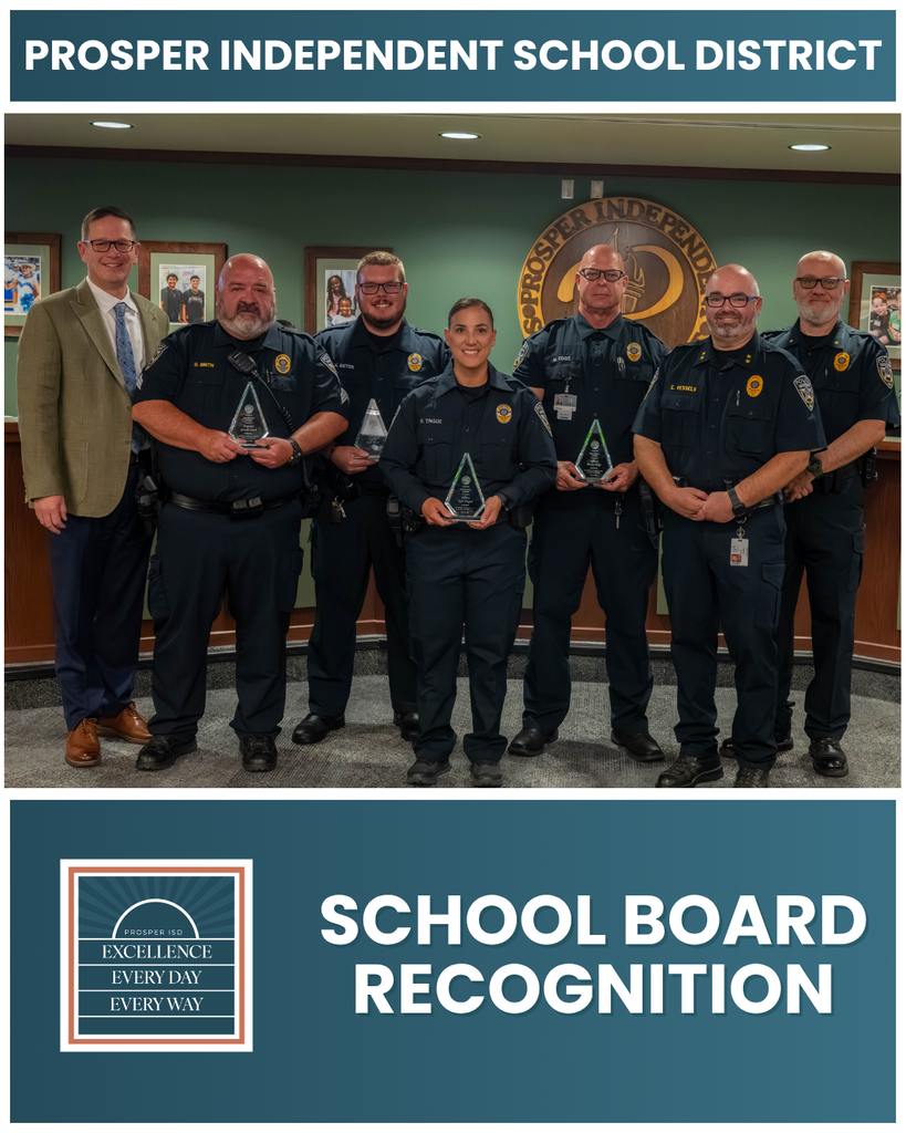 Board Celebration - Prosper ISD Police