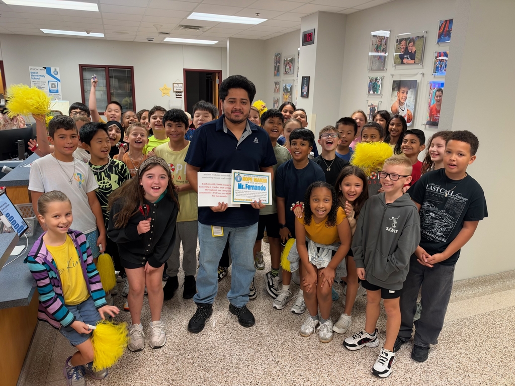 Baker Elementary October Hope Makers
