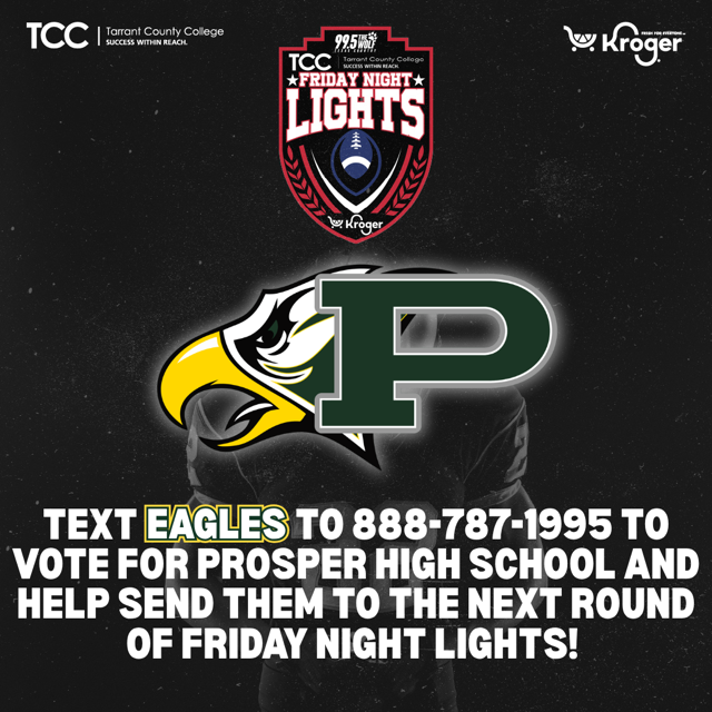 Vote Now! Text EAGLES to 8887871995