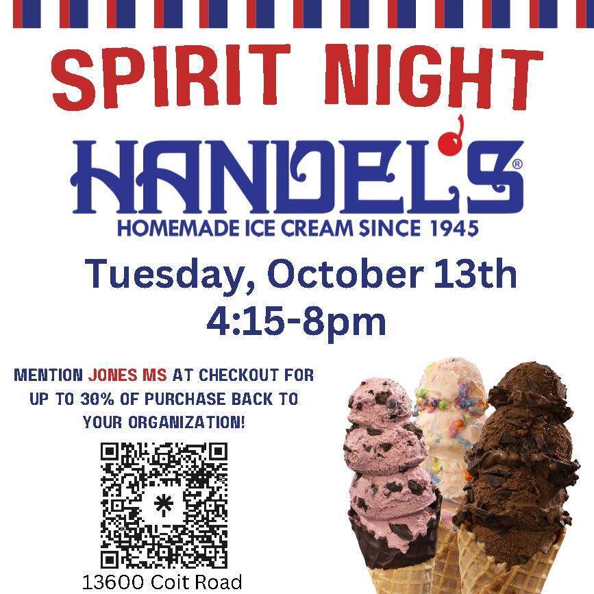 Spirit Night at Handels