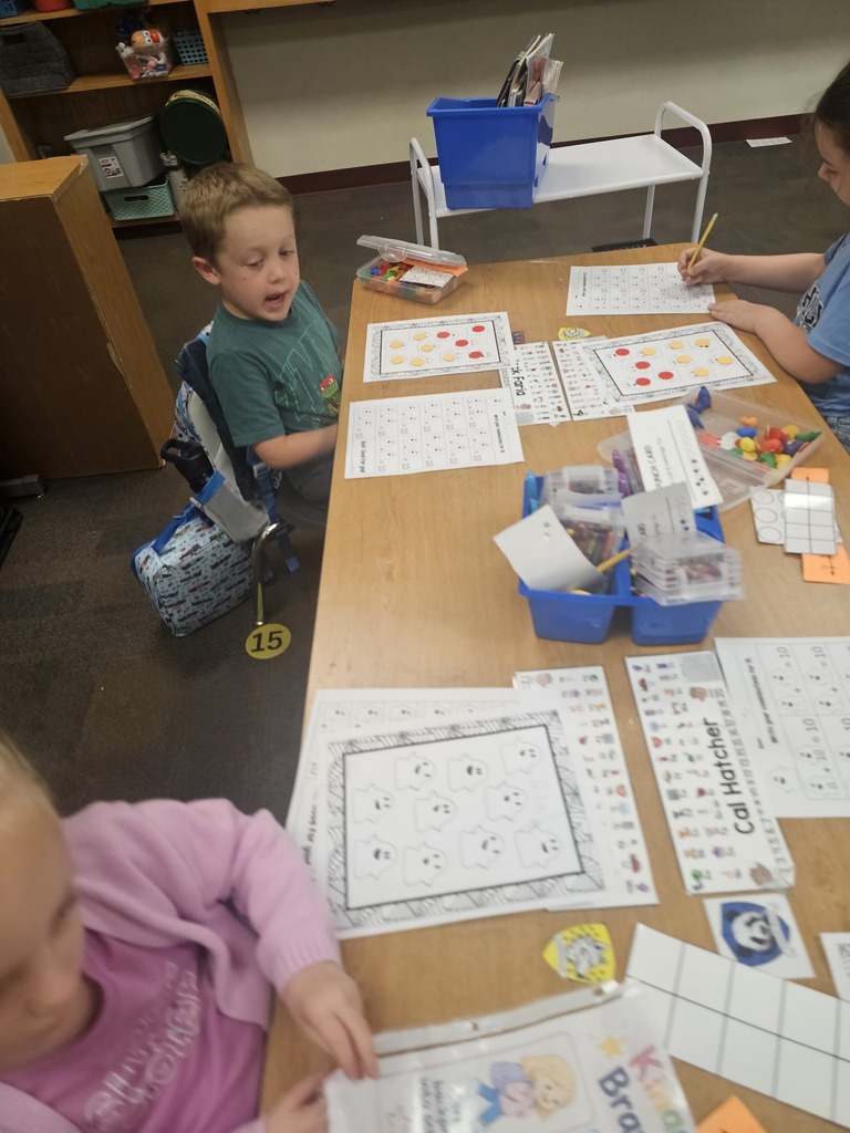 Baker Kinder Students Composing/Decomposing Numbers