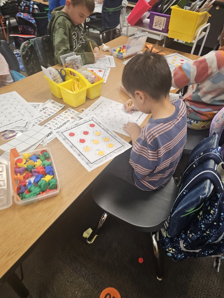 Baker Kinder Students Composing/Decomposing Numbers