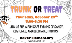 Baker Elementary Trunk or Treat