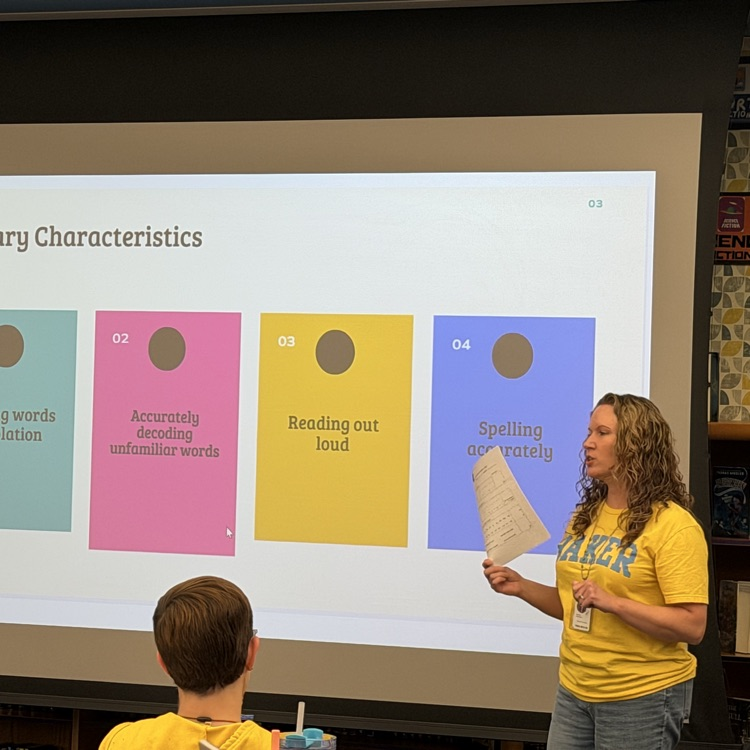 Baker Elementary Dyslexia Training