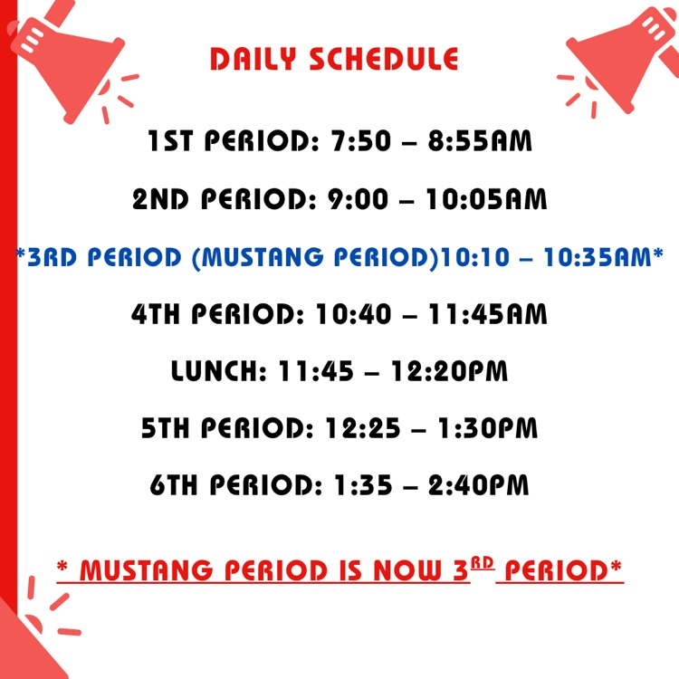 Bell schedule