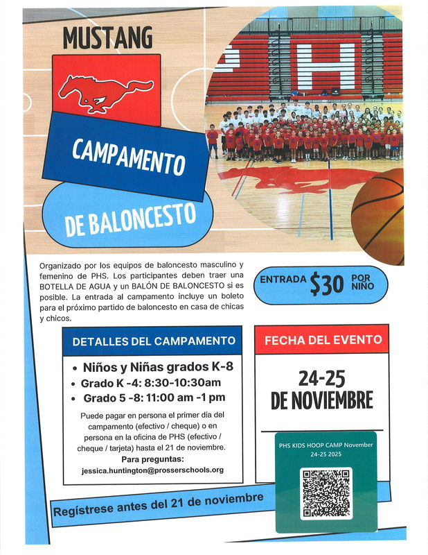 Hoop Camp Flyer Spanish