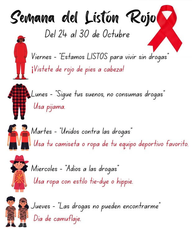 Red Ribbon Week Spanish