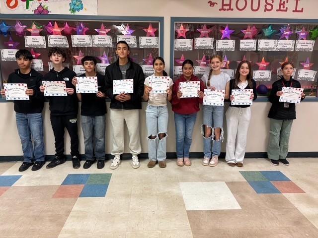 8th Grade Students of the Month