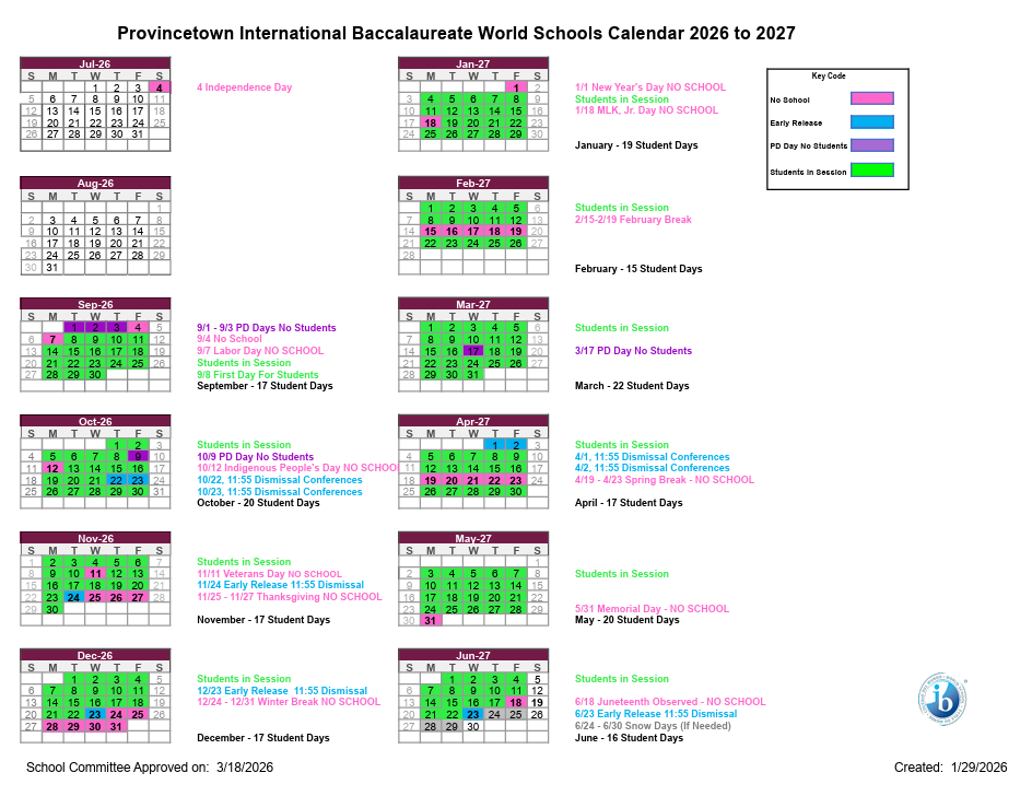 2026 2027 calendar
