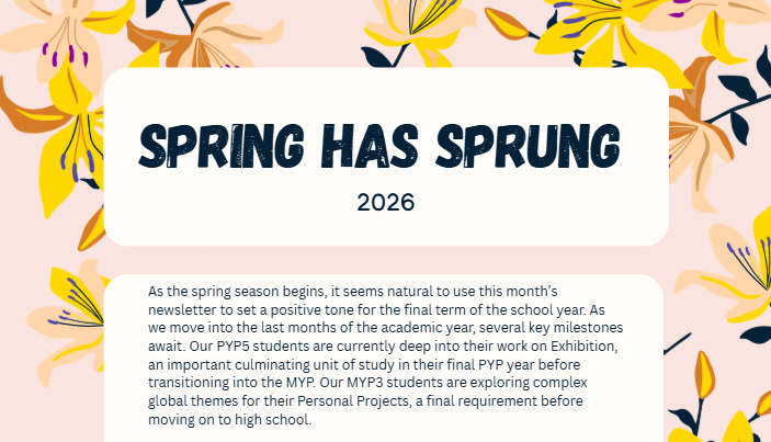 Spring Newsletter 2026