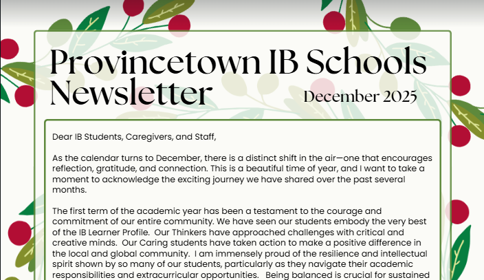 December newsletter