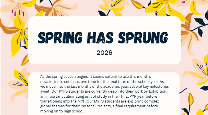 SPRING NEWSLETTER 2026