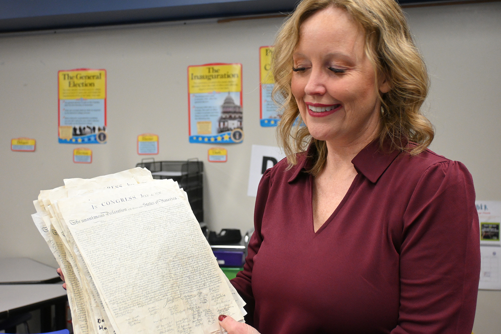 Braucher holding classroom assignment