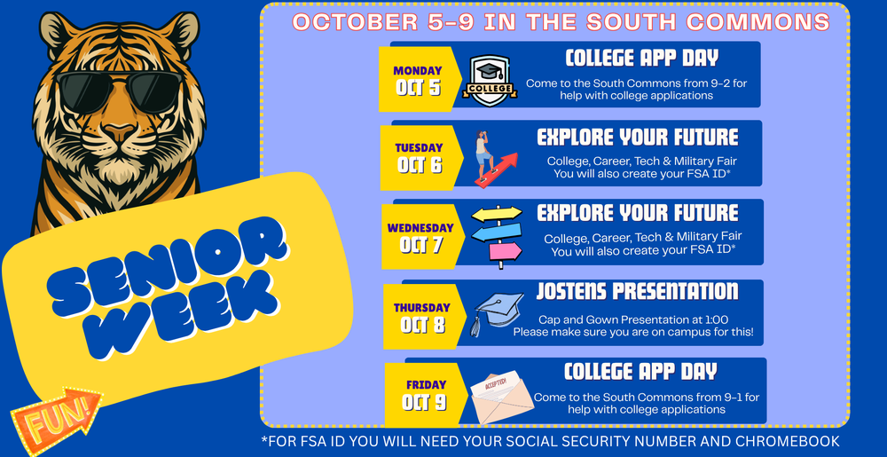 Senior Week Graphic